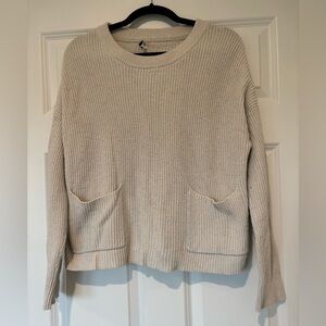 Madewell Ribbed Cream Sweater